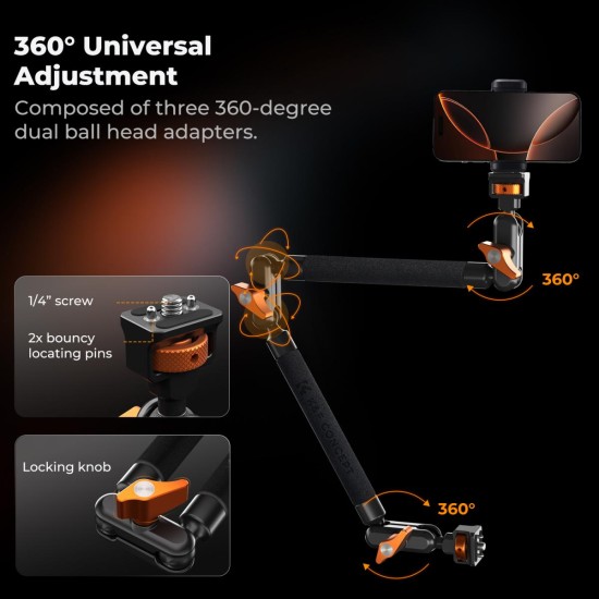 K&F Concept 22" Magic Arm Clamp Kit